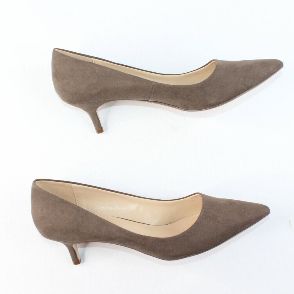 Callisto Of California Athena Alexander Womens Sz 9M Brown Faux Suede Heels - Picture 6 of 11